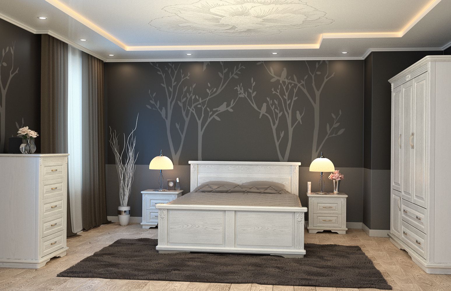 Кровать Dreamline Палермо (ясень) представлен на изображении