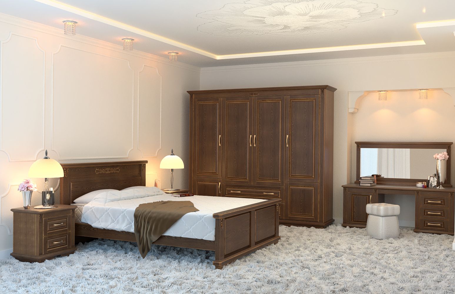 Фото модели кровать Dreamline Палермо 1 (ясень)